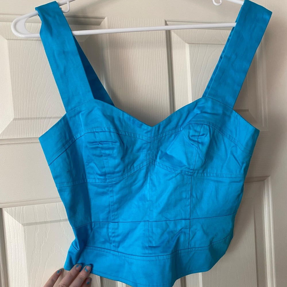 French connection bodycon crop top